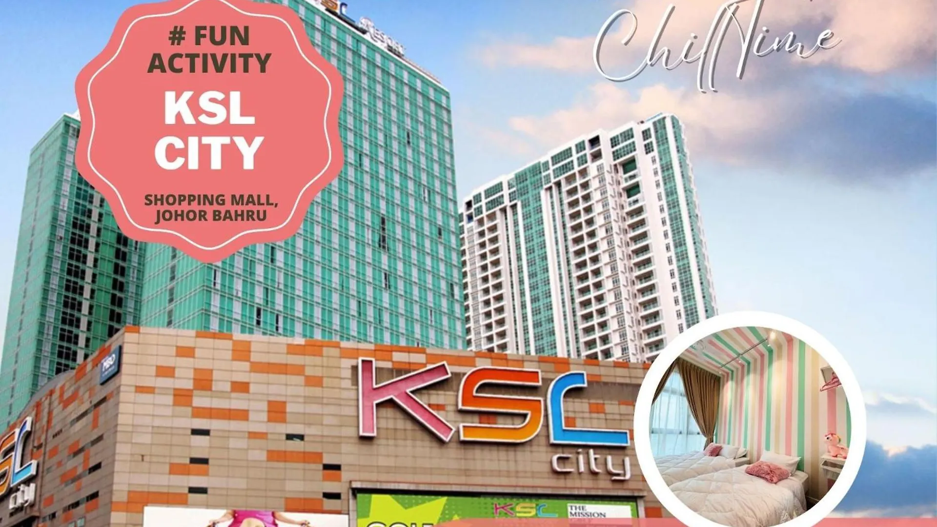 Jbtown Midvalley Ksl-5Minciq Veranda Super Pool 5Gnetflix Biz Suite By Chilltime Homestay Johor Bahru Apartment